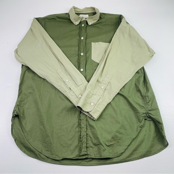 J.Crew Blouse Women Size 6 Relax-Fit Long Sleeves Collared Lightweight Pocket - Picture 12 of 13